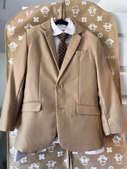 Black n Bianco Kids slim suit with tie