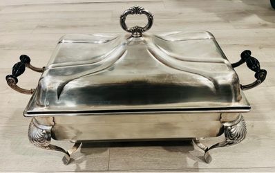 Oneida Silver Plated Covered Serving Dish Vintage Buffett Server with Lid