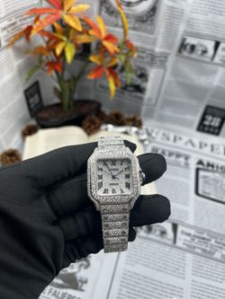 Cartier Santos VVS1 Moissanite 