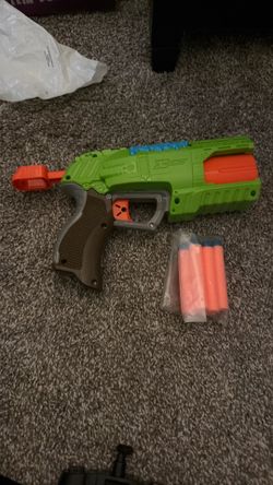 Nerf Rapid Fire Shot Blaster With Darts Works Great