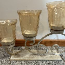 Cool Candle Holder~Holds 3 Candles 