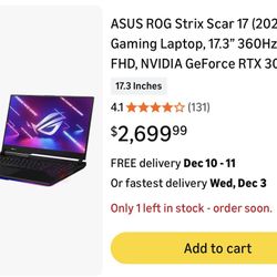 Rog Strix Gaming Laptop