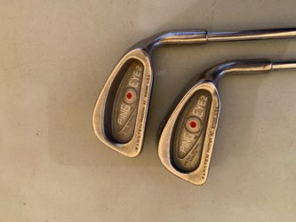 Ping Red dot  #3, 4 iron   and #1 Black dot iron