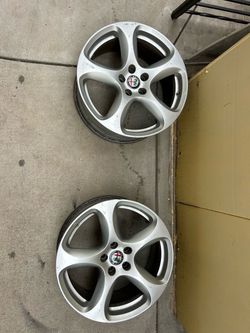 Alfa Romeo 5-Spoke Silver Alloy Wheels – Set of 2