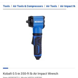 KOBALT 1/2 IN. AIR  RIGHT ANGLE WRENCH