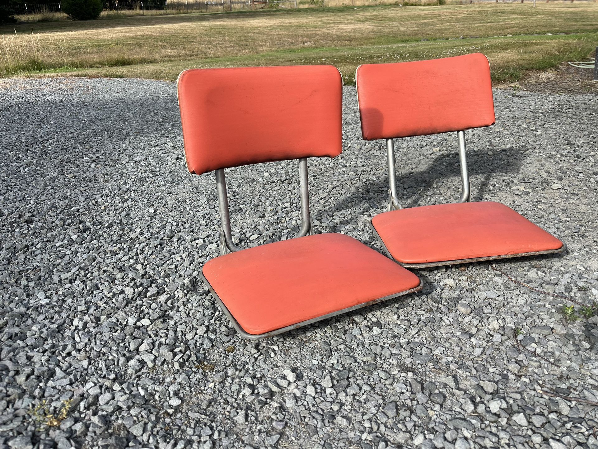 Vintage Bleachers Chair Cushion With Backrest
