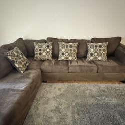 Brown Sectional Couch With Pull Out Bed
