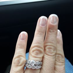 3ct total weight Engagement and wedding band