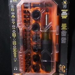 ProFlex Impact Screwdriver Bit and Socket Set, 38-Piece