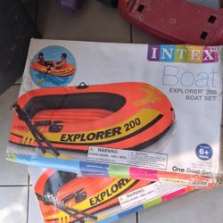 Intex Inflatable Raft With Paddles