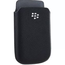 BLACKBERRY TORCH 9(contact info removed) OEM BLACK SLIM POCKET POUCH LEATHER CASE COVER SLEEVE