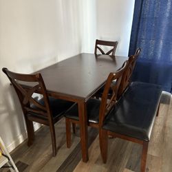 Kitchen Table With Bench And Chairs 