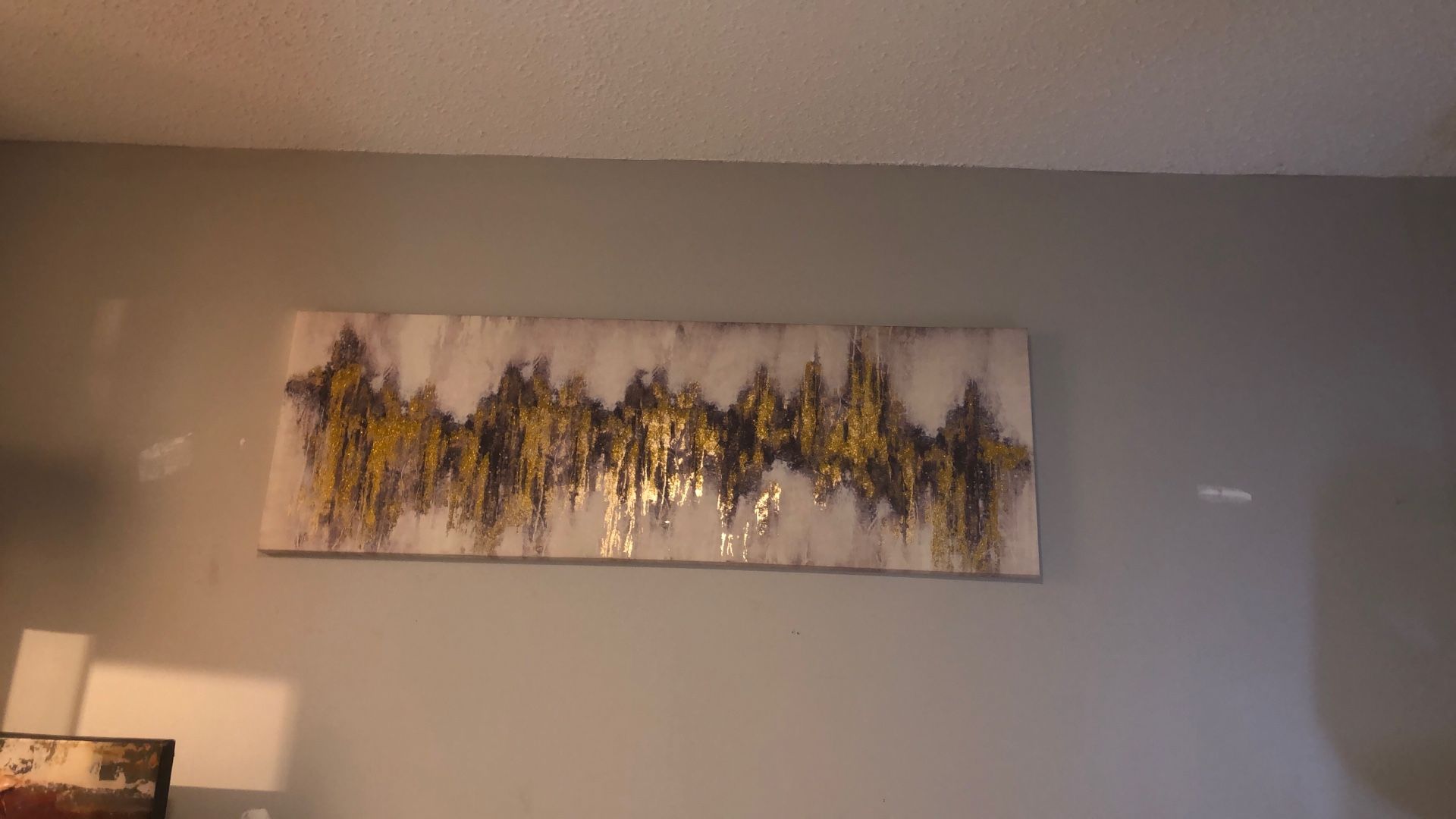 Bebe Wall Canvas Art Gold Frequency