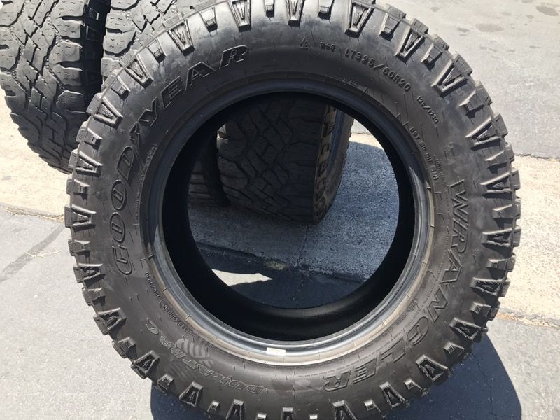4) 325/60R20 Goodyear Wrangler Duratrac