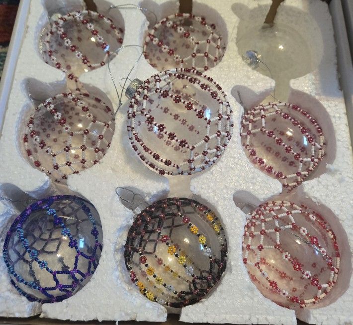 Beaded Christmas Ornaments