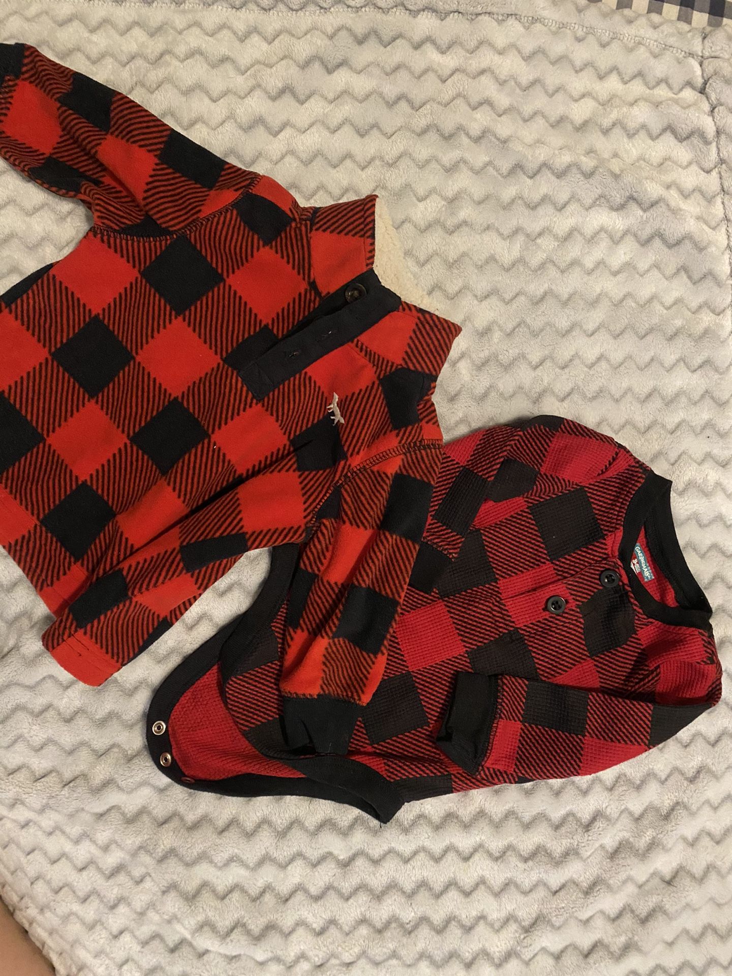 Red Plaid 3/6month Baby Boy