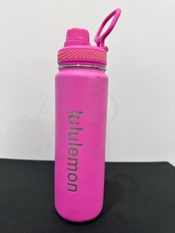 LULULEMON “BACK TO LIFE SPORT”, PINK INSULATED WATER BOTTLE BEST 0.7 L, 24 oz.