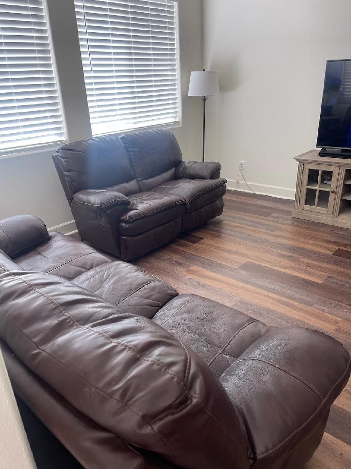 Free Reclining Couch & Loveseat