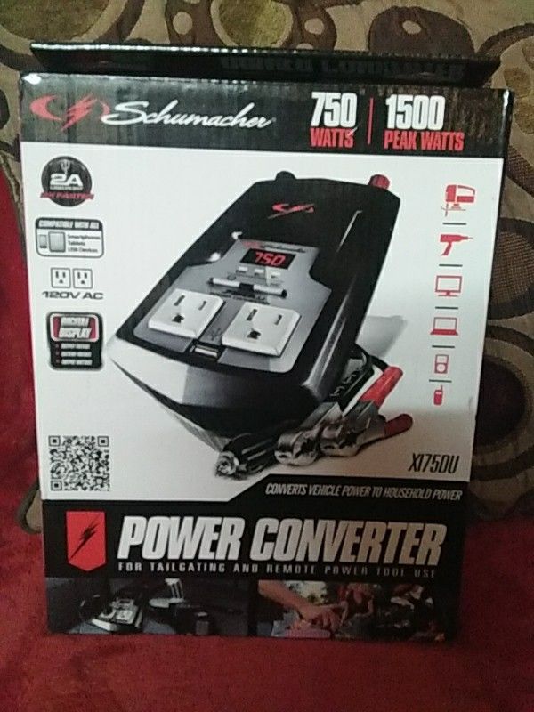 Schumacher Power Converter 750 Watts/ 1500 Peak Watts for Sale in