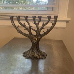 Tree Of Life Hanukkah Menorah 