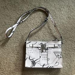 Guess Black and White Crossover Bag/purse