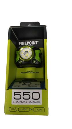 Firepoint 550 Green Flashlight / Headlamp