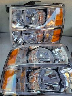 07-13 Chevrolet Silverado Headlights LUCES Micas Faros Calaveras Focos