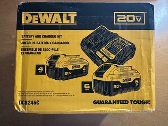 DeWalt 6.0ah and 4.0 Ah battery and charger