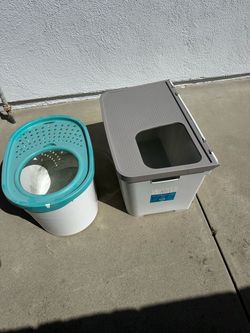 Two Cat Litter Boxes