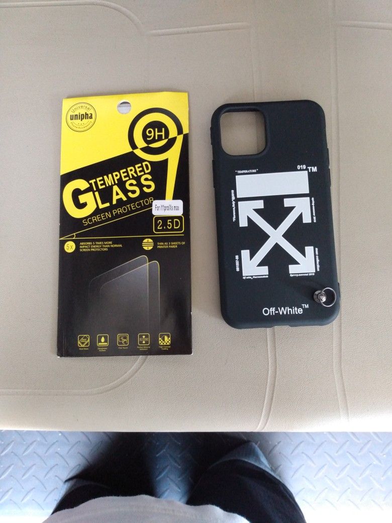 IPhone 11 Pro "Off-White" Phone Case And Screen Protector