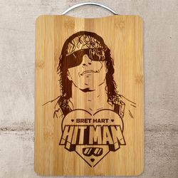 Bret Hart Personalized Engraved Cutting Board