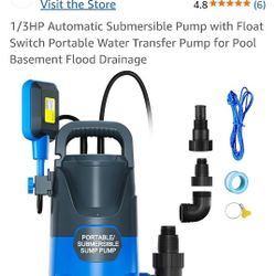 New 1/3rd hp submersible water pump 