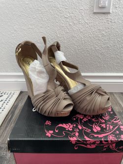 Beige Wedge Sandal 