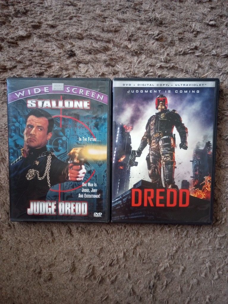 Judge Dredd. Sylvester Stallone. DVD Movie Lot.