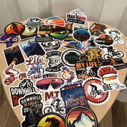100pcs Mountain Bike Sports Stickers- Laptop, Cup, Tablet