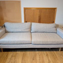 West Elm Eddy Couch - 82" Gray