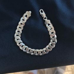 925 Silver Cuban Bracelet 8 Inch 