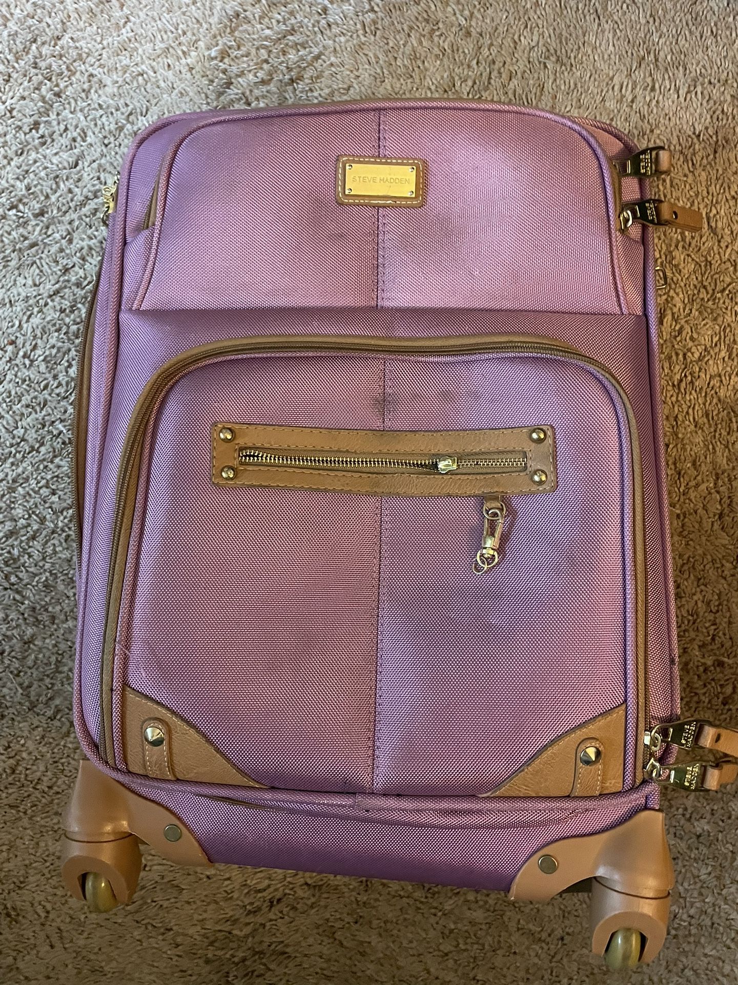 Purple/Pink Small Carry On Suitcase