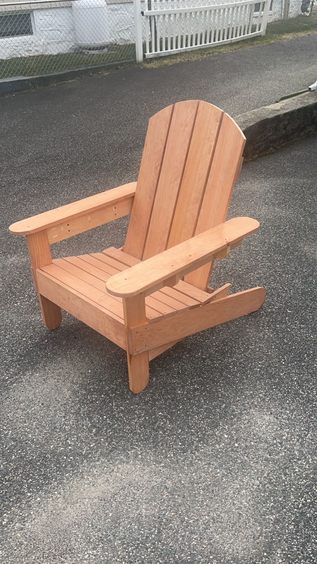 Wooden Adirondack Lawn Chair