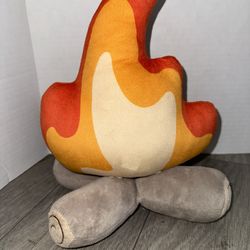 Fake campfire plush
