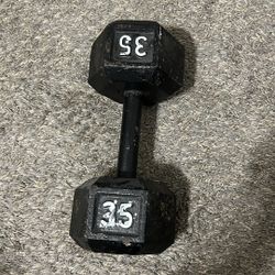 35 Lb Dumbbell