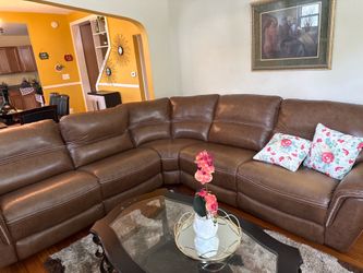 5 piece reclining sectional