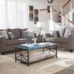 2 piece includes Sofa+Loveseat, optional matching chair add on