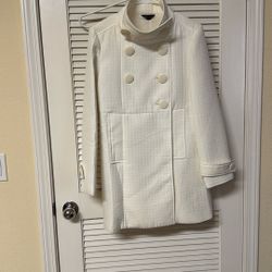 Ivory Light Weight Pea Coat