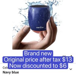 Small Speaker, Bluetooth Speaker with 360°HD Stereo Sound and Robust Bass, Mini Speakers with Hands-Free Call, IP67 Waterproof, Portable Speakers for 