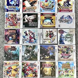 $90 For All, NO GAMES. Nintendo 3DS/DS 26 cases, most have some sort of manual or insert. Less than $3.50 a case.