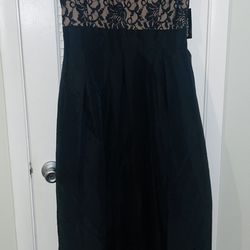 Beautiful Lace Black Cream Dress (size 14)