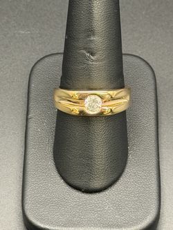 14kt yellow gold diamond man’s ring