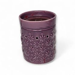 Scentsy Purple Electric Wax Warmer Floral Cutout Plug-In 