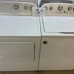 Whirlpool washer and dryer with 30 day warranty